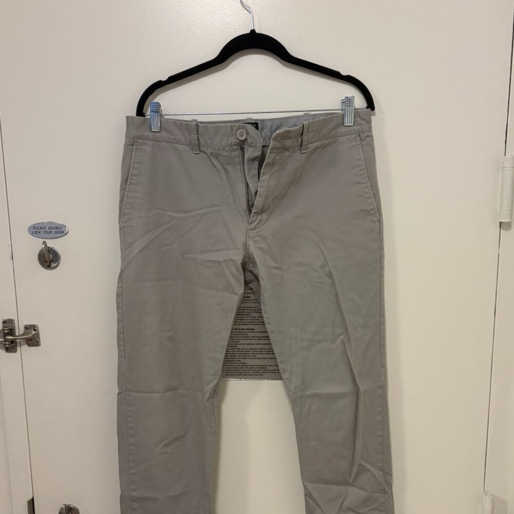 J.Crew gray chinos 32x32 slim flex